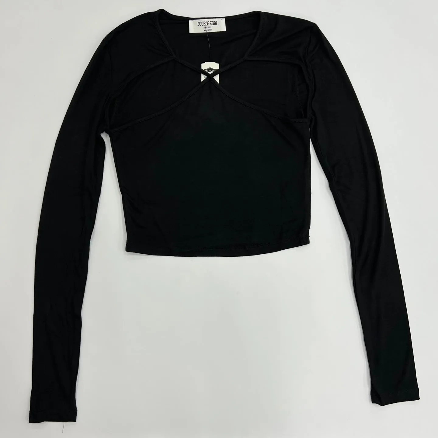 Women's Cutout Long Sleeve Crop Top