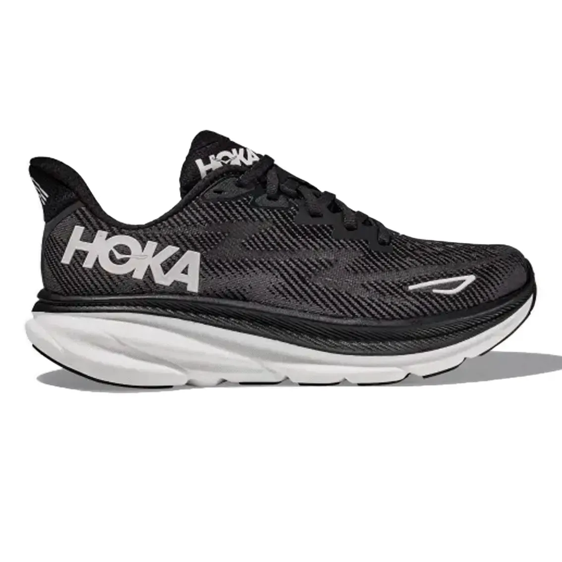 Womens Hoka Clifton 9 - Black / White